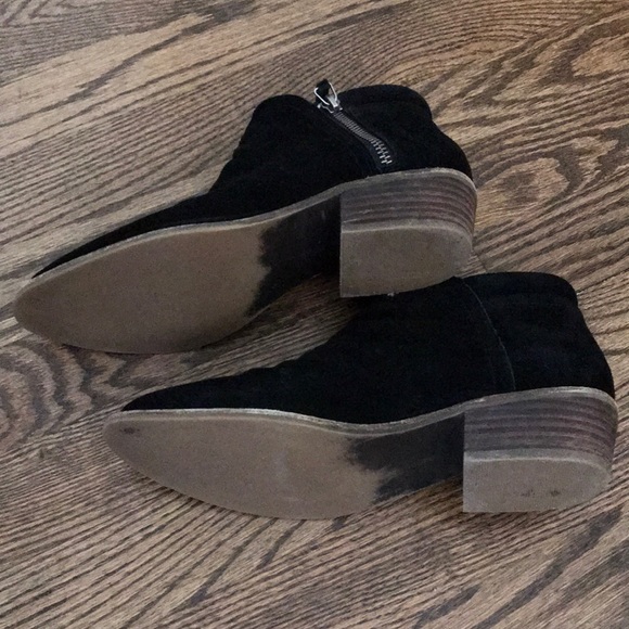 Steve Madden Black Suede Booties - Picture 4 of 4